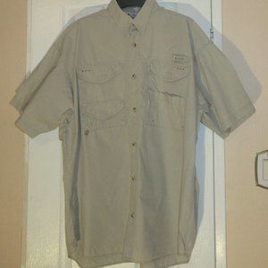 Columbia Men’s PFG Bahama II Short Sleeve Shirt, Color: Fossil, XL